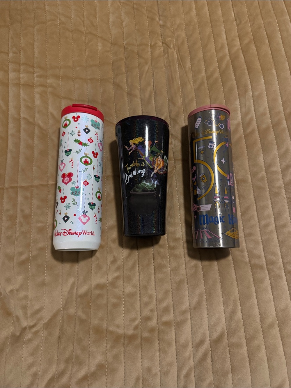 Disney Starbucks Trio Travel Tumblers